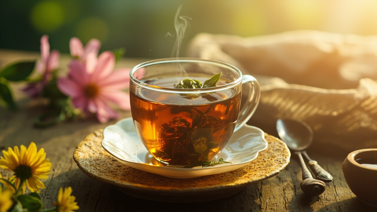 早餐后冲泡一杯温热红茶